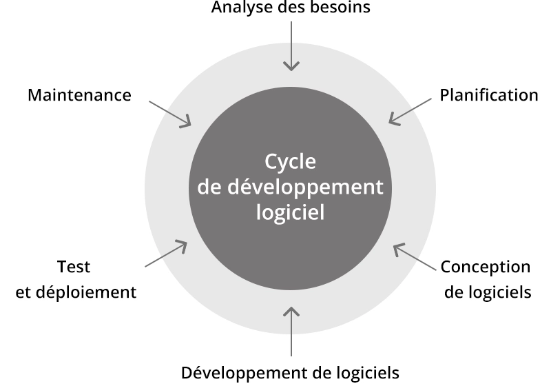 Image illustrant le développement logiciel et l'expertise technique